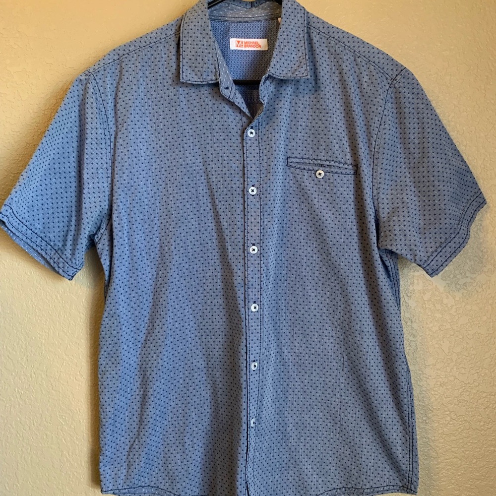 Michael Brandon Sz L Dress Shirt